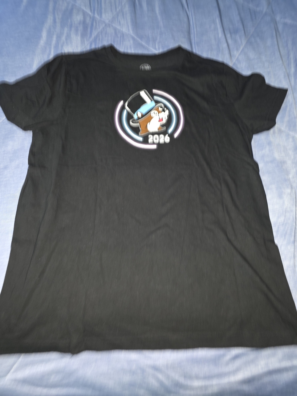 Buccees Glow In The Darj Black Short-Sleeve Graphic Tee New Years Eve 2026 XL